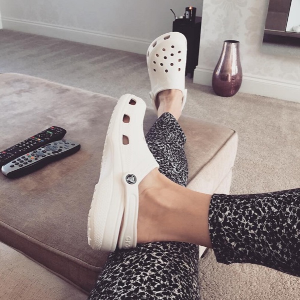 white crocs !